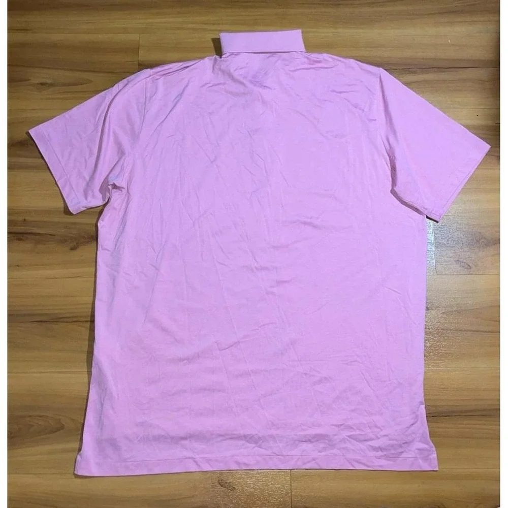 Mens Polo Ralph Lauren Golf Pink Active Sports Casual Short Sleeve Shirt